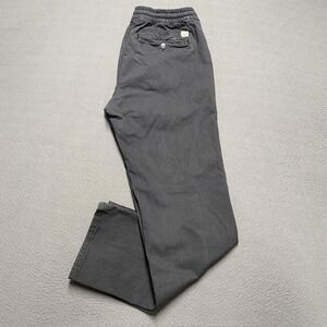 Marine Layer Pants Mens Medium Black Slim Fit Elastic Waist‎ Drawstring
